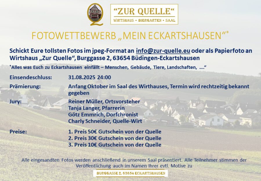 Fotowettbewerb „Mein Eckartshausen“